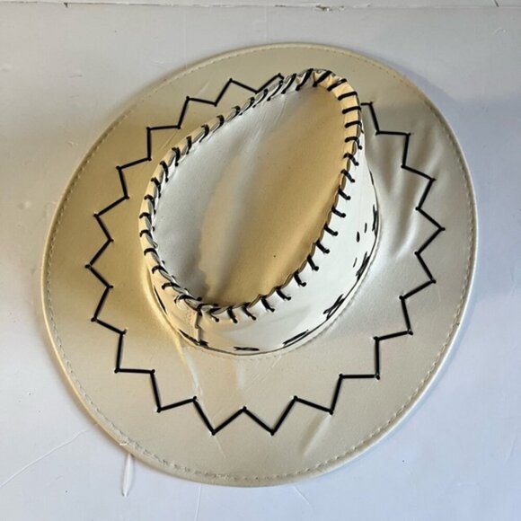 Vintage Straw Cowboy Hat with Wide Brim – Rustic Western Style - Picture 2 of 10